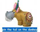 Pin the tail on the (inflatable) donkey